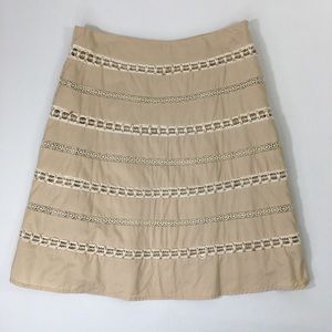 Talbots Lace Insert Skirt